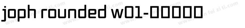 joph rounded w01字体转换